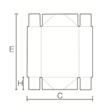 4 Corners Boxes Blank Diagram