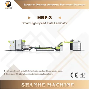 CE Certification HBF-3/1450/1700/2200 Smart High Speed Flute Laminator with Flip Flop Stacker Manufacturers, Company
