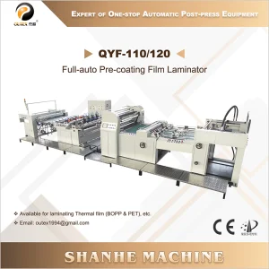 CE Certification QYF-110/120 Full-auto Pre-coating Film Laminator