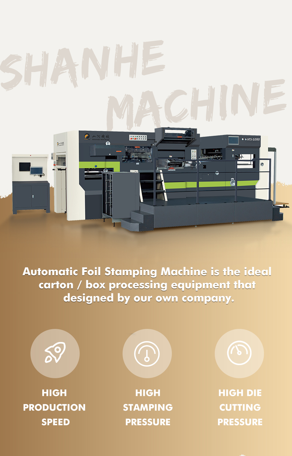 SHANHE HTJ automatic hot stamping machine