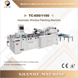 CE Certification TC-650/1100 Automatic Window Patching Machine Factories, Companies
