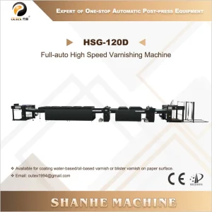 China HSG-120D Full-auto High Speed Varnishing Machine Supplier, Company