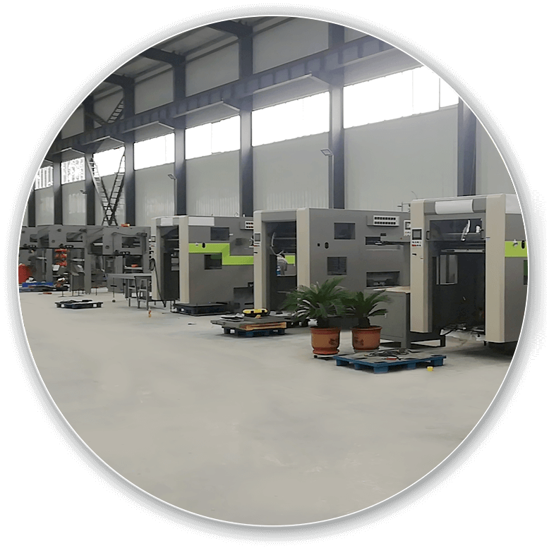Die cutting machine assembly at SHANHE