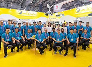 SHANHE post-press machine live demonstration at exhibition