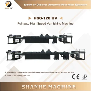 High-Quality HSG-120UV Full-auto High Speed Varnishing Machine Supplier, Product