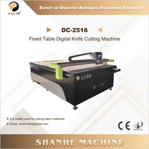 High-Quality DC-2516 Fixed Table Digital Knife Cutting Machine