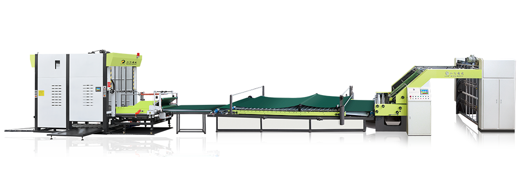 HBF intelligent high speed online flute laminator