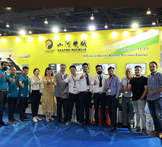SHANHE MACHINE international exhibition booth