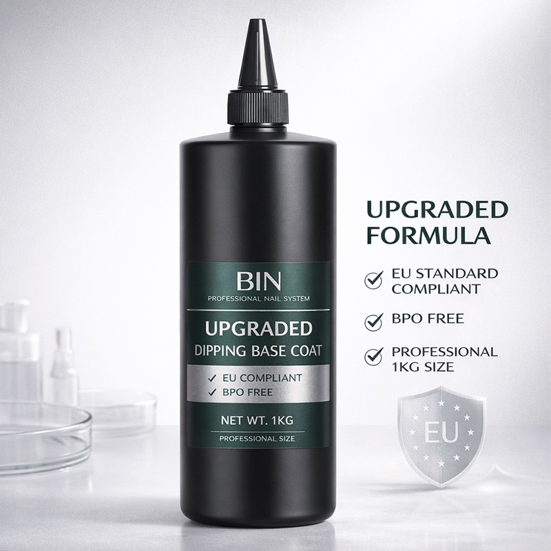 BIN Upgraded High Quality Matte Dip Liquid Non-Toxic Eco-Friendly No Yellow Long Lasting Base Top Coat