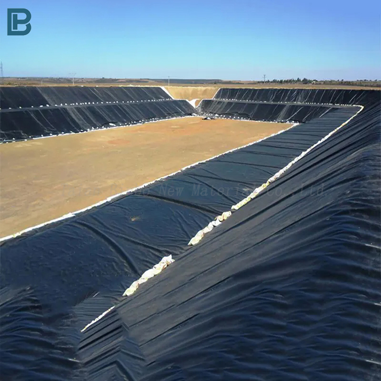 HDPE Geomembrane Liner 1mm 2mm 3mm Waterproof Eco-Friendly Fish Farm Shrimp Pond Landfill Artificial Lake Liner LDPE PP Material