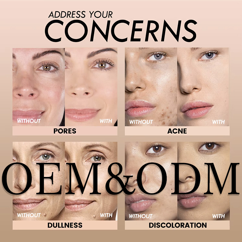 OEM ODM Oil Control Natural Vegan Whitening Matte Long Lasting 30ml Liquid Cosmetics Cushion Foundation Black Girls Customize