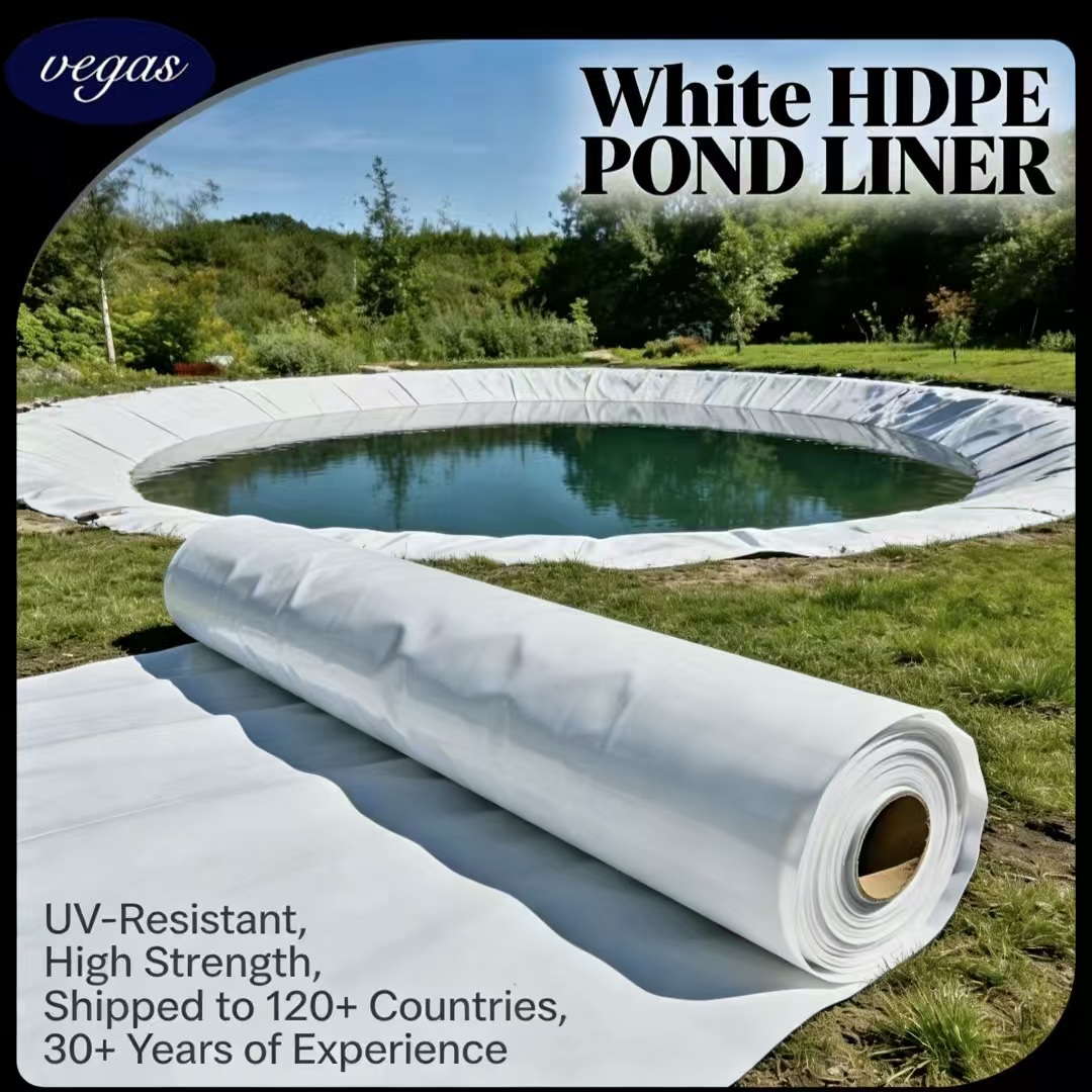 White Reflective HDPE Geomembrane Pool Liner