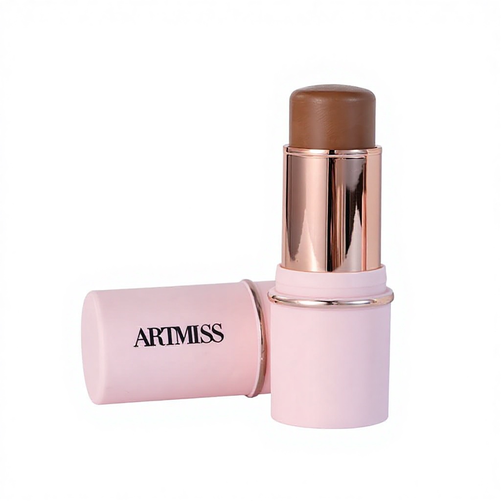 Cross-Border Natural Three-Dimensional Waterproof Sweat-Proof Multi-Functional Contour Stick Highlighter Shadow Stick Pink