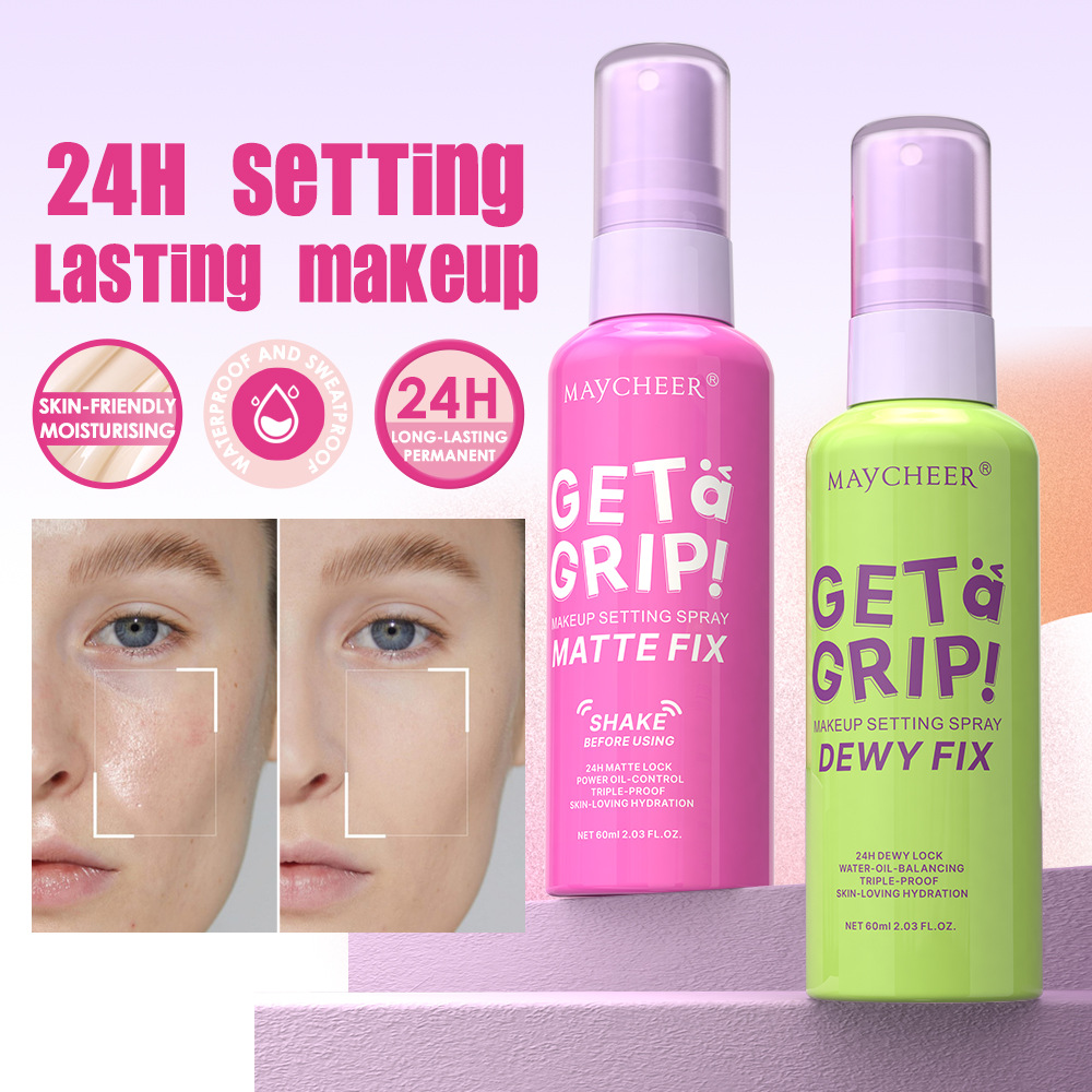 Cross-border English Version MAYCHEER MIST Setting Spray Matte Finish Water-gloss Oil Control Non-smudging Non-tightening
