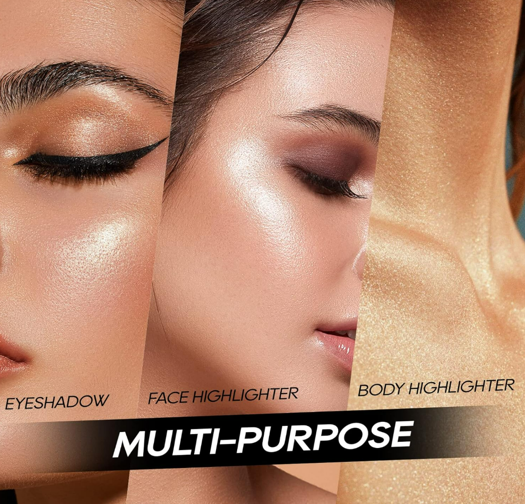 Vegan Mineral Pressed Powder Glow Face Bronzer Highlighter Custom Logo Private Label Pigment Palette Sunscreen Waterproof Blush
