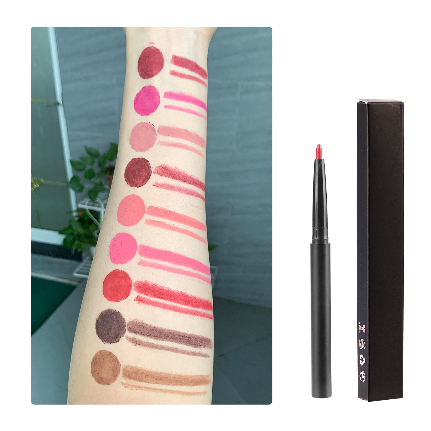 Wholesale High Pigment Waterproof Color-Resistant Lip Liner Pencil Private Label Smooth Creamy Long Lasting Lip Pen Wholesale