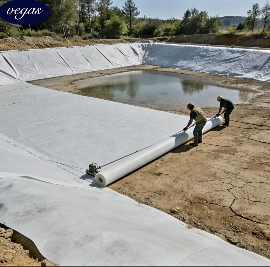 White Reflective HDPE Geomembrane Pool Liner 1.3mm-2.0mm Swimming Salt Water Containment Waterproof
