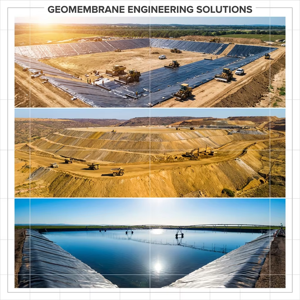 Factory Price 1.5mm-2mm Biodigester Liner Dam Liner HDPE LDPE EVA Geomembrane Anti-UV Fish Farm Pond