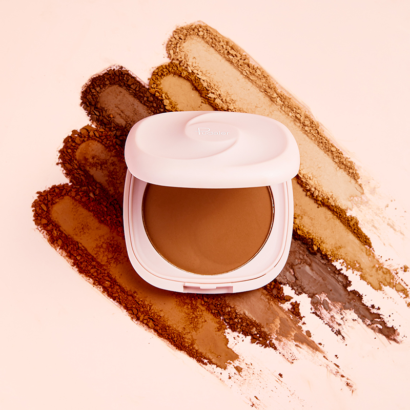 Free Sample OEM Wholesale Makeup Baking Powder Makeup Matte Compact Pressed Powder Waterproof Full Coverage Setting Face Powder