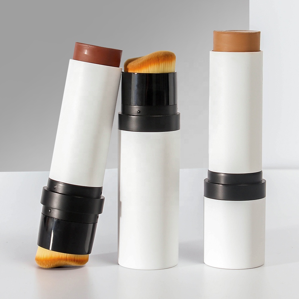 Make Your Own Brand Full Coverage Waterproof Vegan Contour Private Label Bronzer Face Makeup Cream Contour Stick With Brush