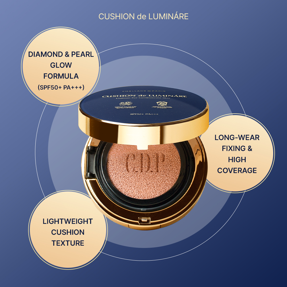 Korean Cosmetics CHALLANS De PARIS Best-Selling Full Coverage Weightless Moisturizing Cushion Cosmetics Lasting Glowing Makeup