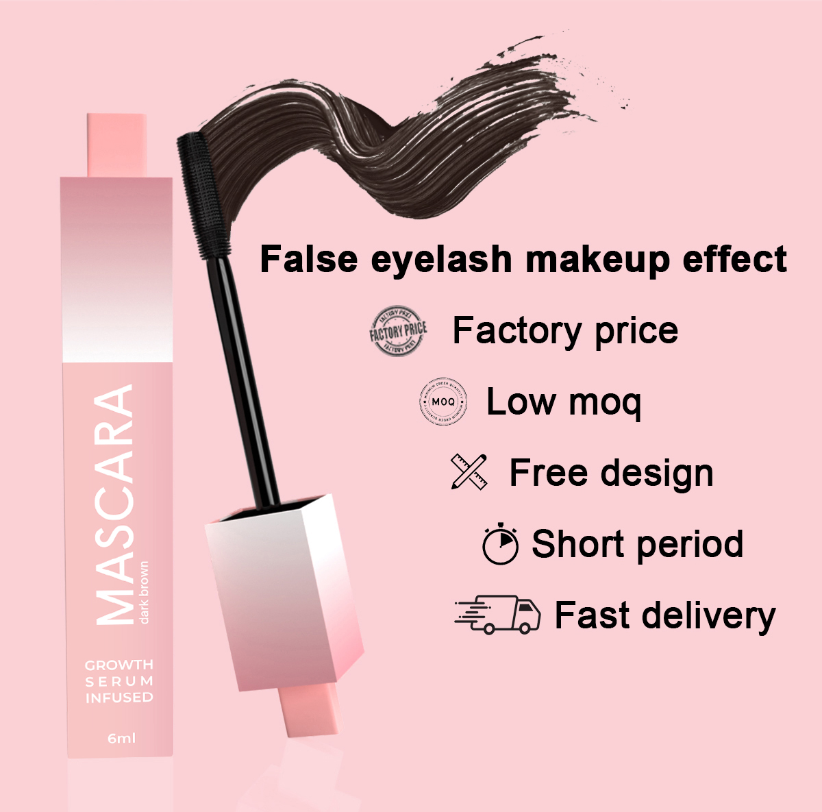 Eyelash Curling Lengthening Maskara Waterproof Eye Lash Sky High Lift Mascara 4D Silk Fiber Adjustable Growth Serum Mascara