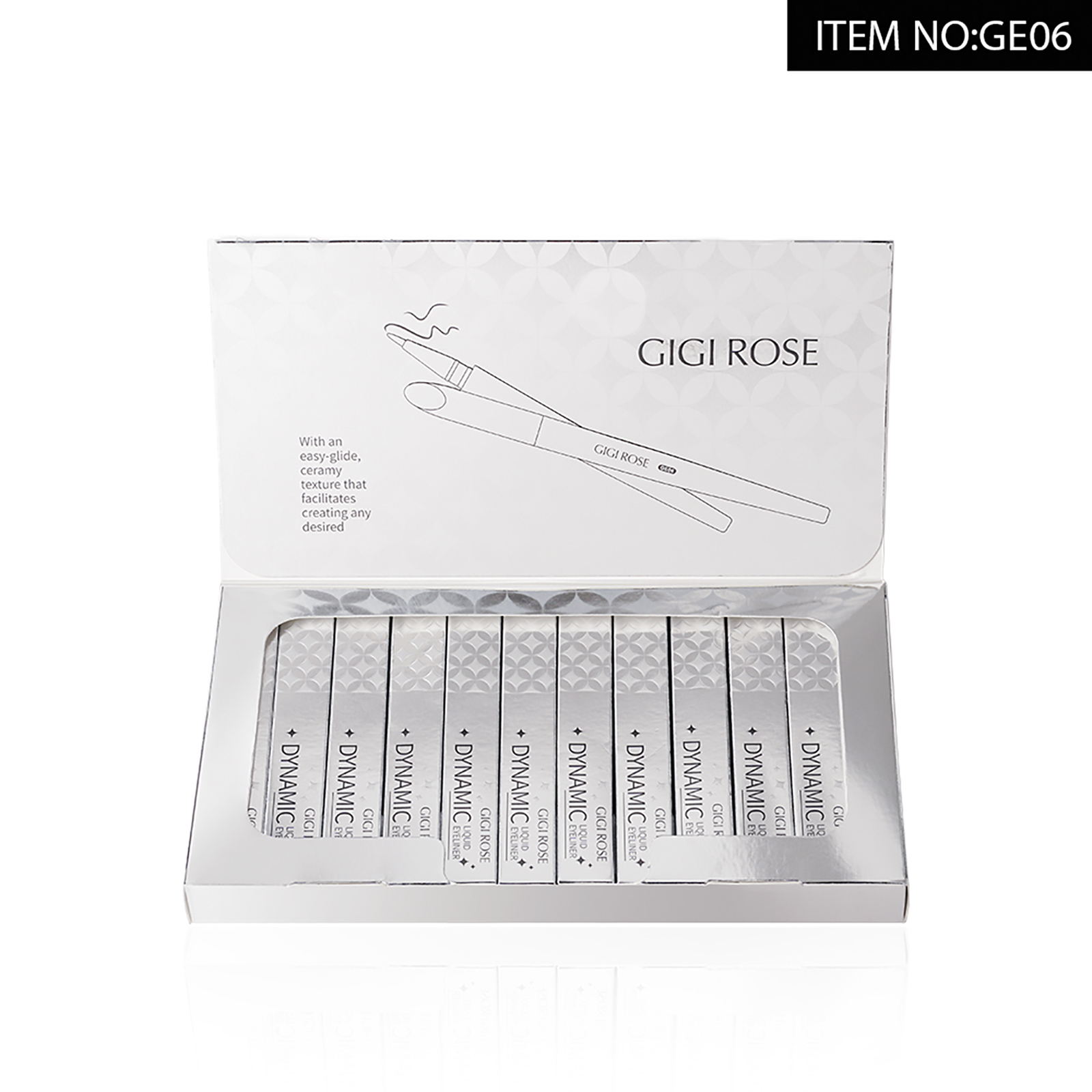 GIGI ROSE Private Label Custom Brand Cosmetics Lasting Waterproof and Smooth Liquid Eyeliner Pen Beauty Makeup Factory Wholesale