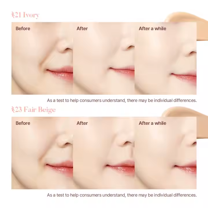 TROISTOUCH Make Mood Silky Cushion 23 Fair Beige Korean Glow Cushion Foundation with Hydrating Beauty Makeup