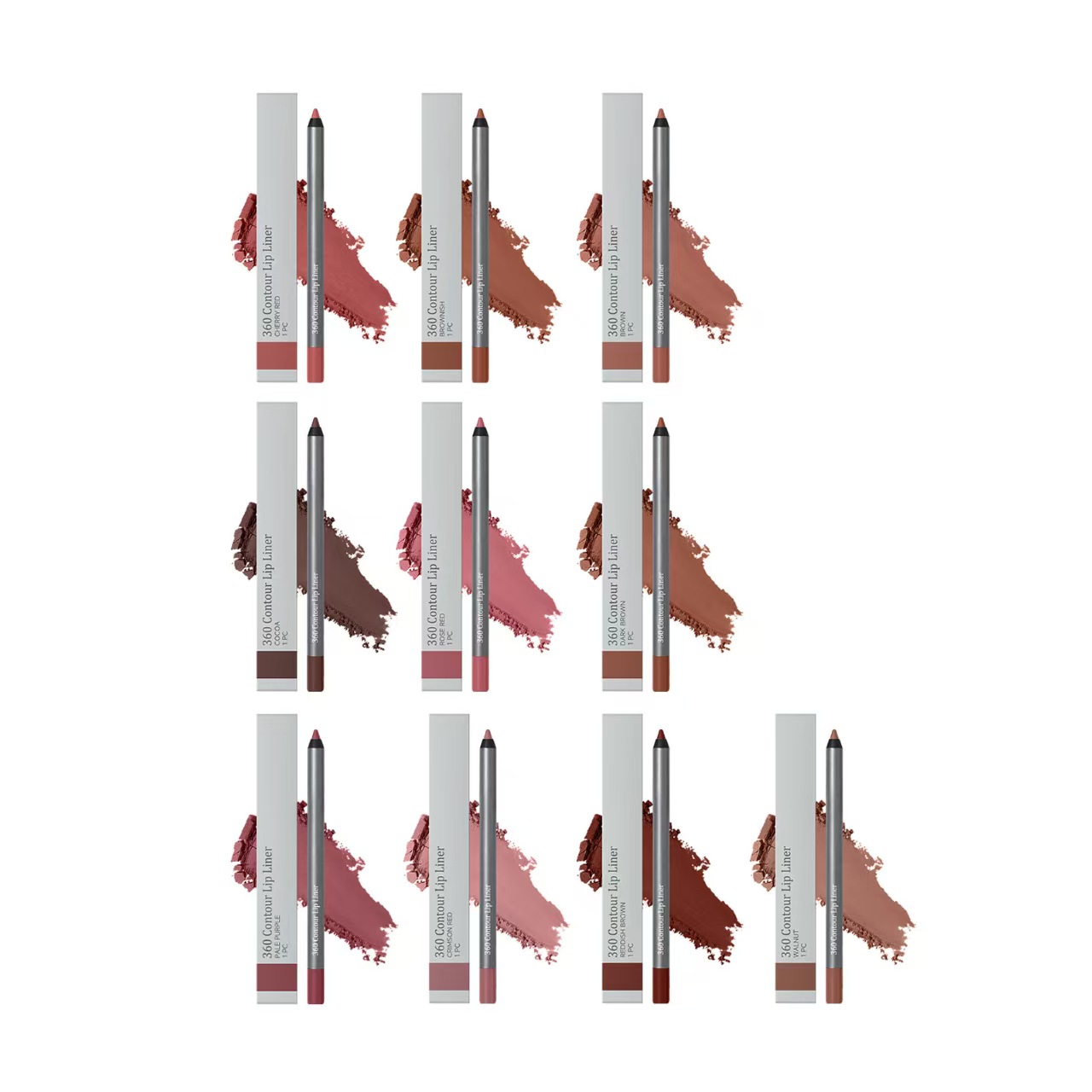 Lip Liner Pen, Smooth and Naturally Pigmented Outlines the Cupid's Bow and Creates a Smooth Three-dimensional Lip Shape