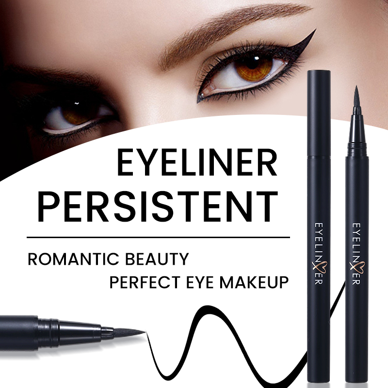 Wholesale Private Label Smooth Soft Waterproof Eye Gel Eyeliner Pen Natural Color Vegan Liquid Eyeliner Not Easy to Smudge