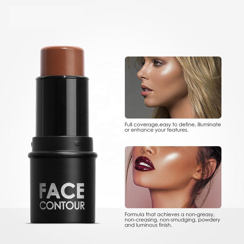 Wholesale Face Makeup Bronzer Contour Stick &amp; Highlighters Stick Long Lasting &amp; Smooth Gliding Cosmetic Moisturize Highlighter