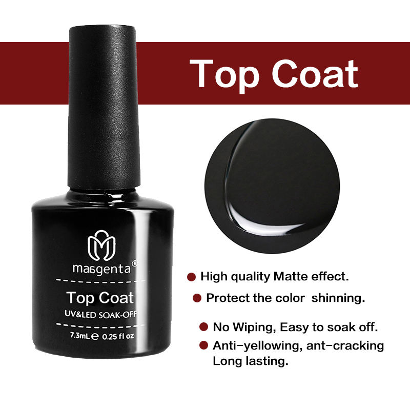 High Quality Diamond No-Wipe Top Coat Keep Shinny Lasting Clear Top Coat
