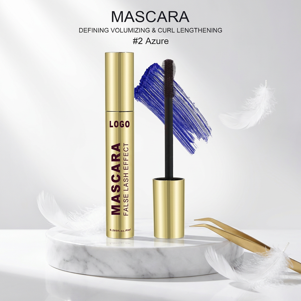 Custom Private Label Vegan Volumizing Lengthening Mascara Waterproof Smudge Proof Quick Dry Curling Eyelash Cosmetic