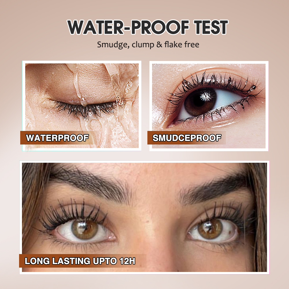 Organic biotin peptide bulk Korean vegetarian oil-free fiber eyelash growth serum volume customized adjustable mascara
