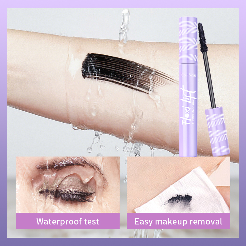 Private Label Custom logo Easy Makeup Removal Waterproof Extra Volume Long Lasting Eyelash Tubing Mascara