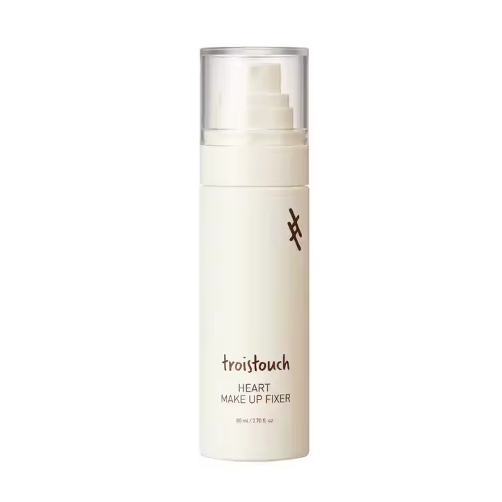 TROISTOUCH Heart Makeup Fixer 80ml Korean Smooth Makeup Setting Spray with Hydrating Beauty Care Finish Set