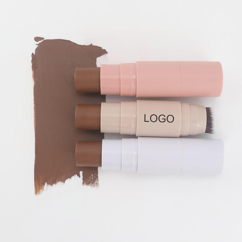 Private Label Makeup Foundation Face Concealer Pro Cream Bronzer Contour Stick Brush Tube Color Choose Freely Mineral Ingredient