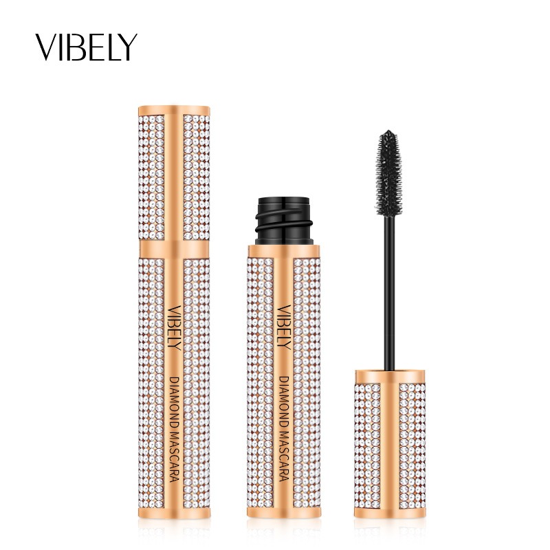 Diamond Mascara - Waterproof, Lengthening, Thickening, Non-Distorting, Curling and Lengthening Lashes, Stunning Effect