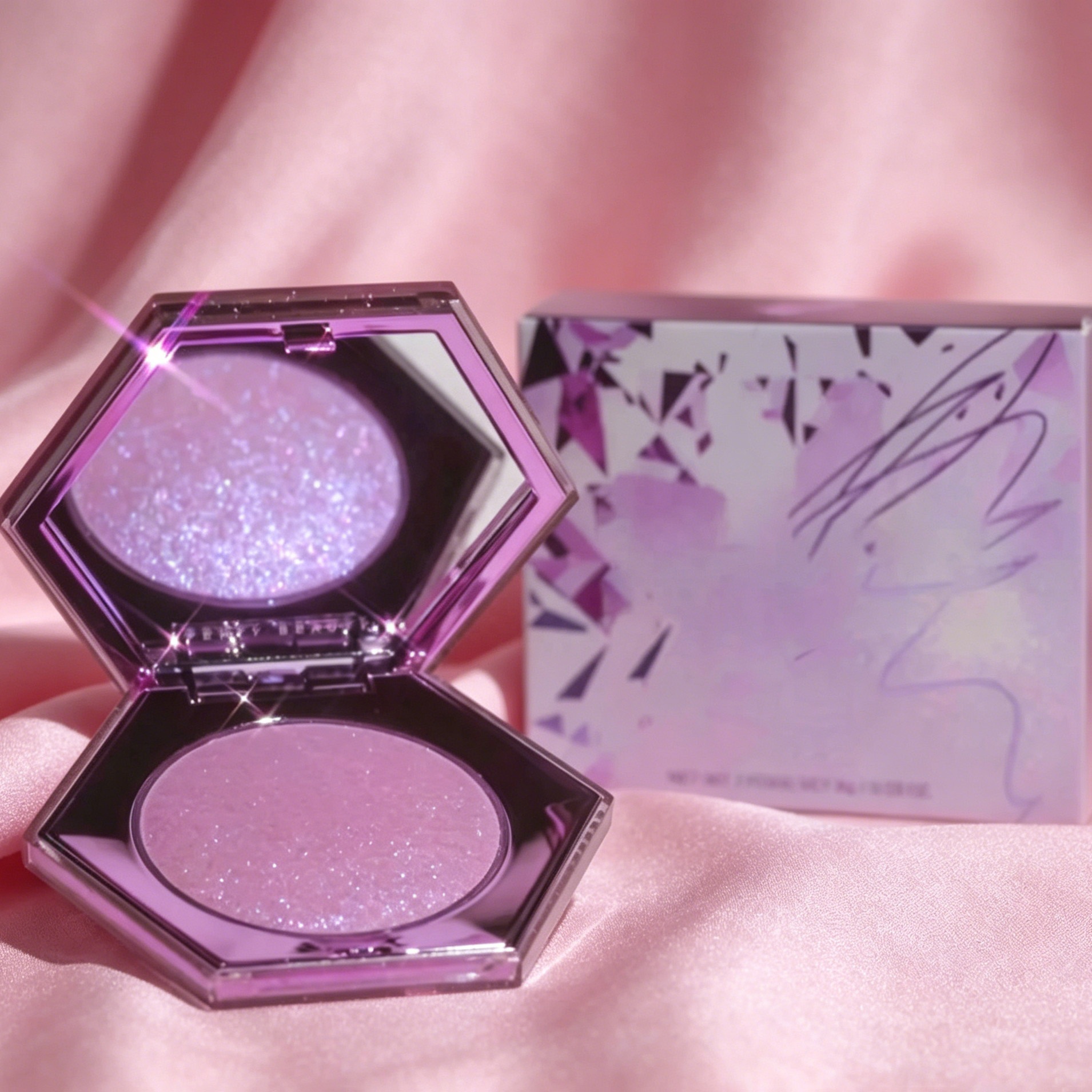 Wholesale Original Brand High Gloss Glitter Highlight Powder Rose Lavender pink Gold Face ContourBlush Highlighter Palette