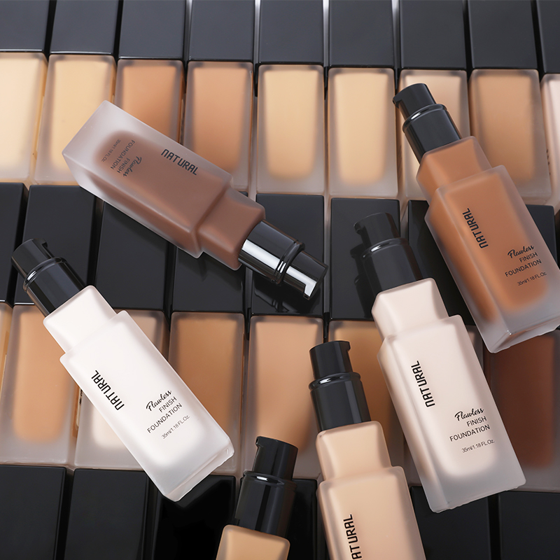 HD Long-lasting Natural Foundation Makeup Concealer OEM Foundation Matte Natural Waterproof Private Label Make Up Foundation