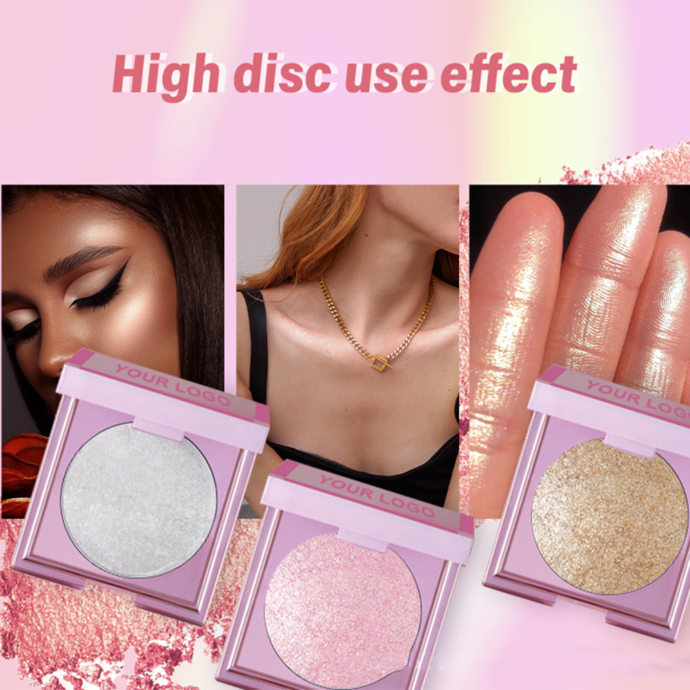 Wholesale Diamond Glow Vegan Makeup Glow Face Illuminating Makeup Highlighter Bronzer Powder Pressed Highlighter Private Label