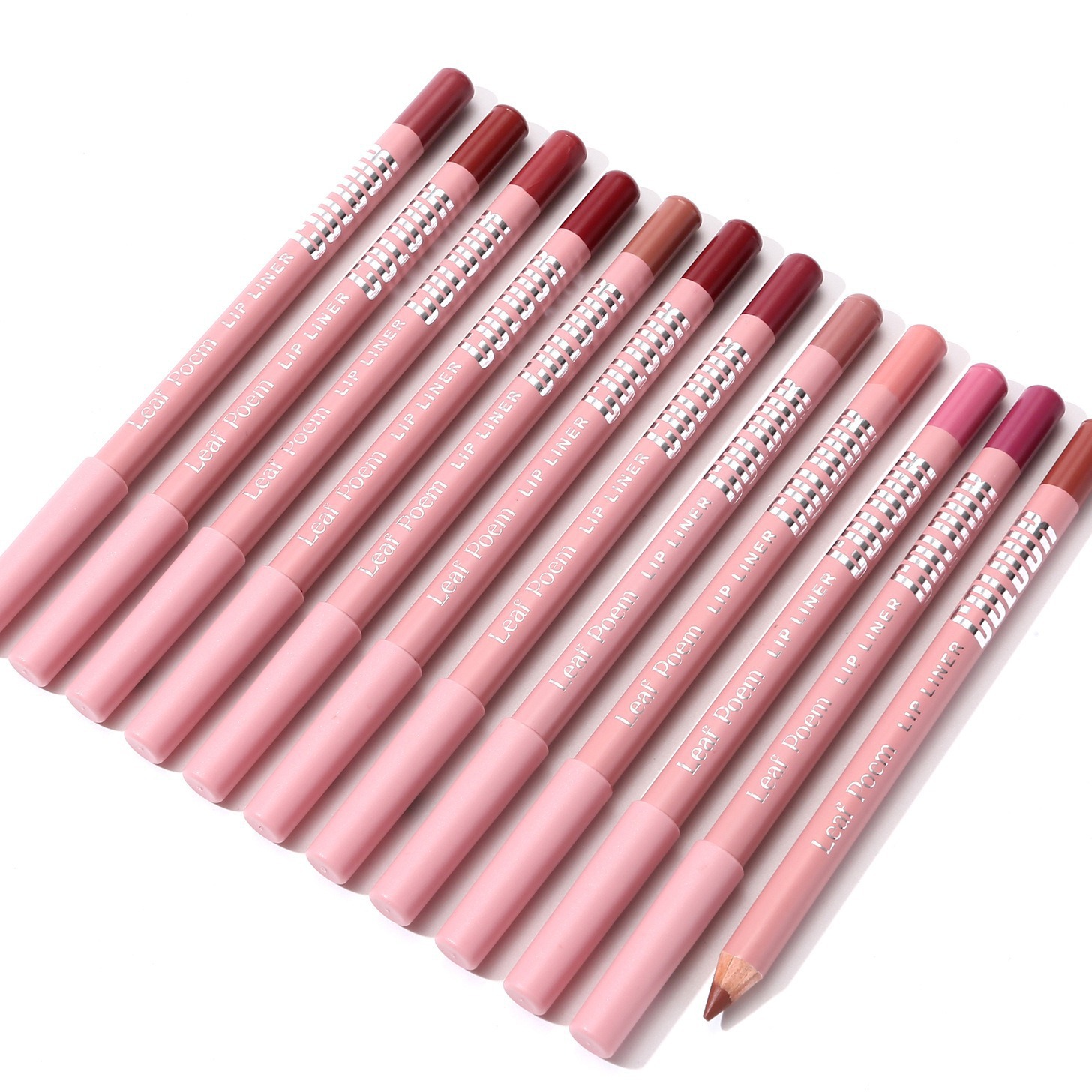 Private Label Built-in Sharpener Matte Cosmetic Lip Liner Pencil Sample Size Wholesale Zhejiang Model LY0001055N