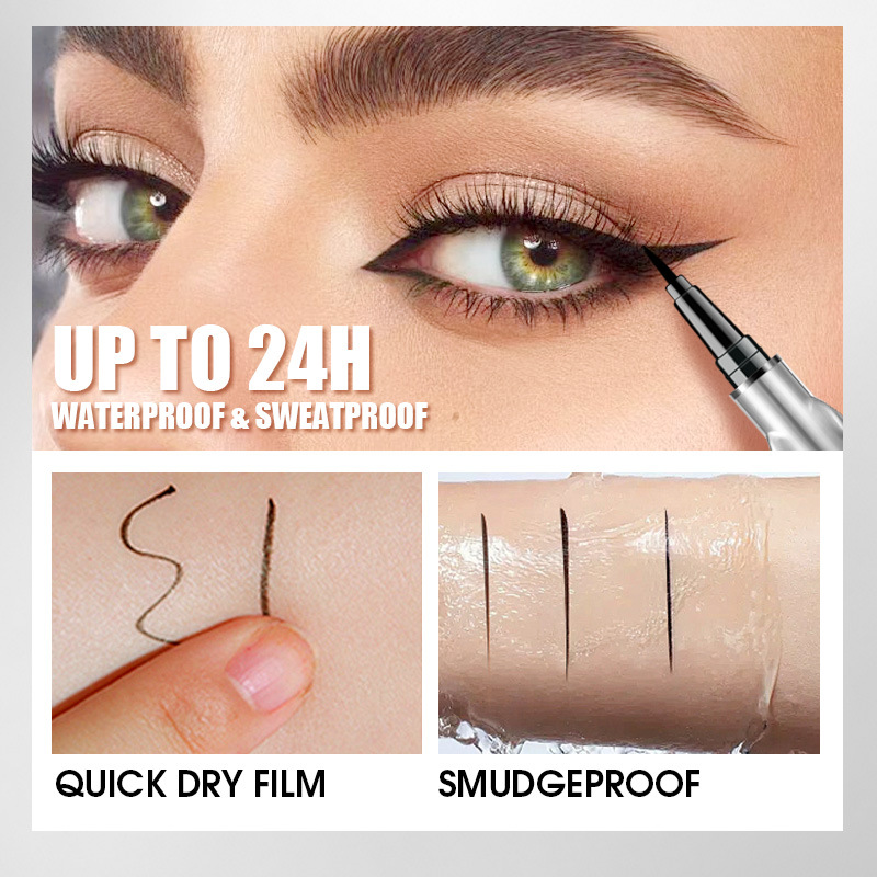 PAGE VINE Eye Black Liquid Eyeliner Model 808 Non-smudging Quick-drying Waterproof Fade-resistant Makeup Wholesale
