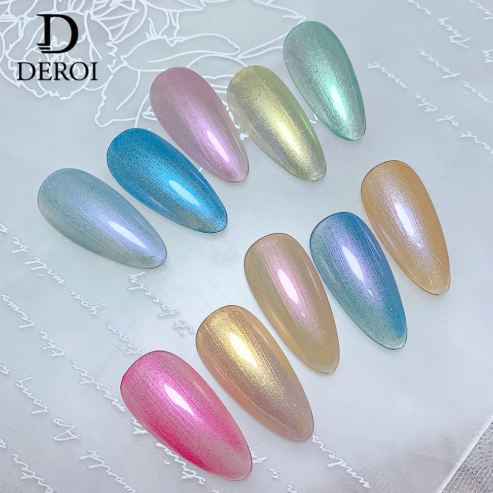 Deroi High Quality Top Coat Semi Permanent Soak Off Uv Gel Custom Logo Top Coat Uv Gel Long Lasting Gel Top Coat