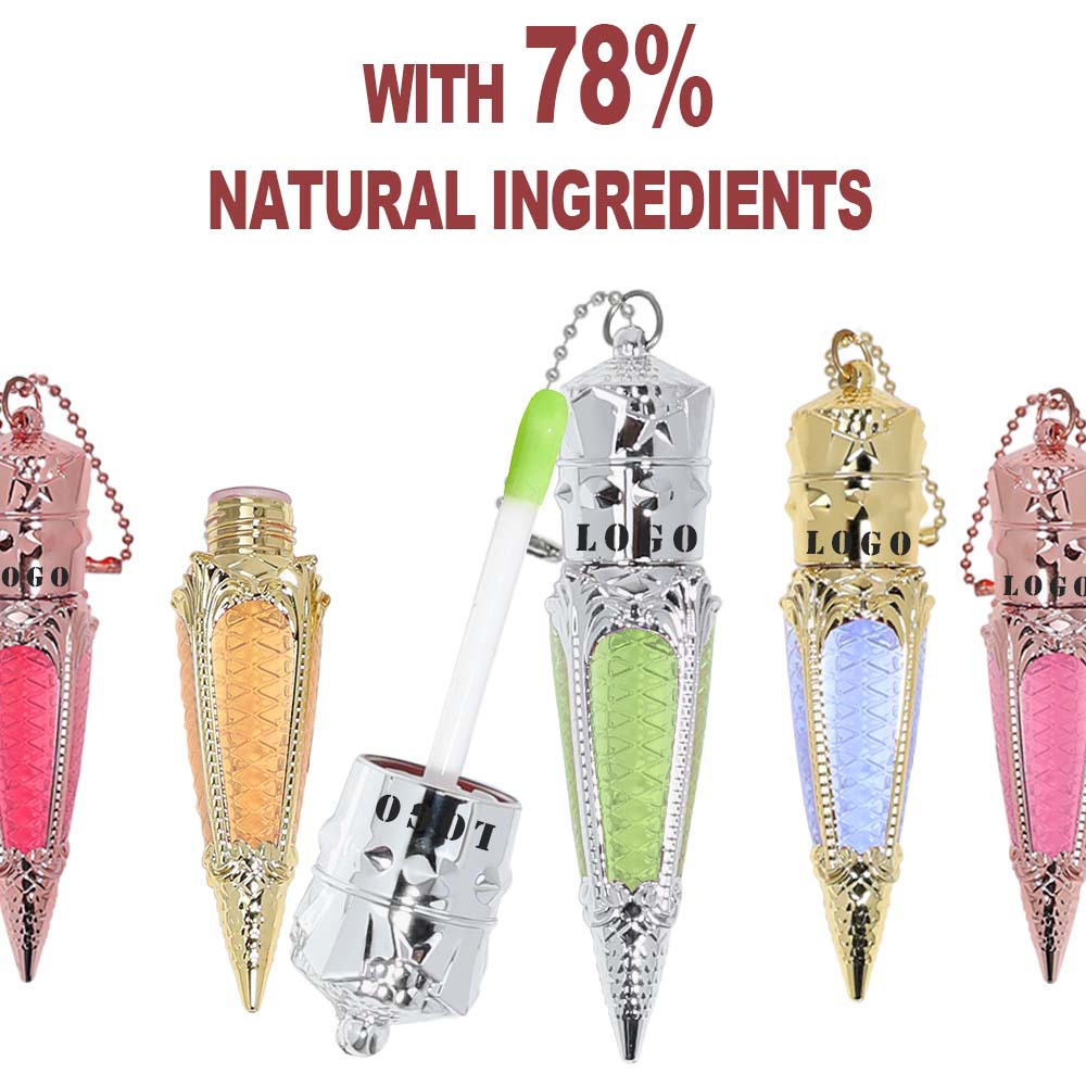 Custom No-Logo Fruit Lip Gloss Plumping Dudu Lip Oil Non-sticky Makeup Base Top Coat Over Lipstick Nighttime Lip Care Repair