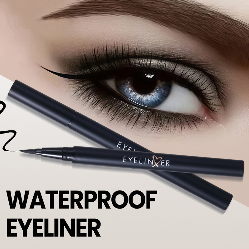 Wholesale Private Label Smooth Soft Waterproof Eye Gel Eyeliner Pen Natural Color Vegan Liquid Eyeliner Not Easy to Smudge