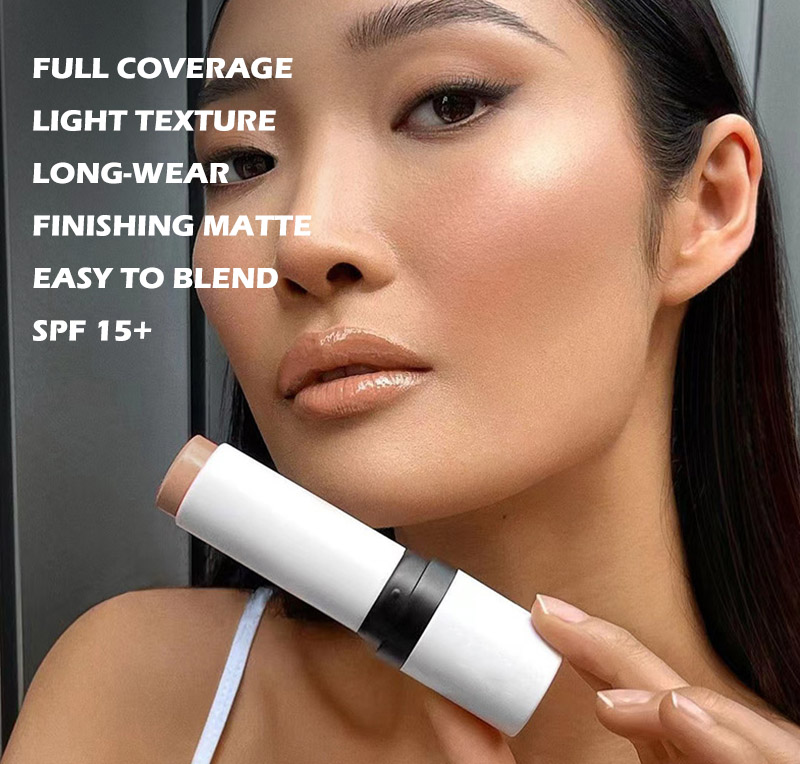 Private Label Waterproof Smoothing Matte Contour Stick With Brush New Long Lasting Foundation Stick