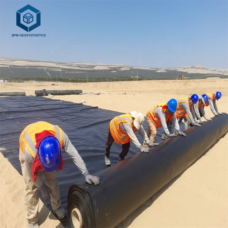 Agriculture Pond Liner Geomembrana HDPE 40 Mils for Agriculture Project in Ecuador