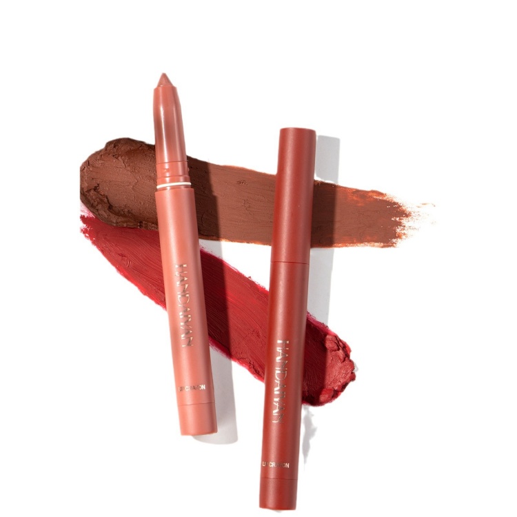 Handaiyan 2-in-1 Lipstick Lip Liner Pen Waterproof and Non-Staining Peptide Lip Shaper Long Lasting Makeup Pencil Wholesale