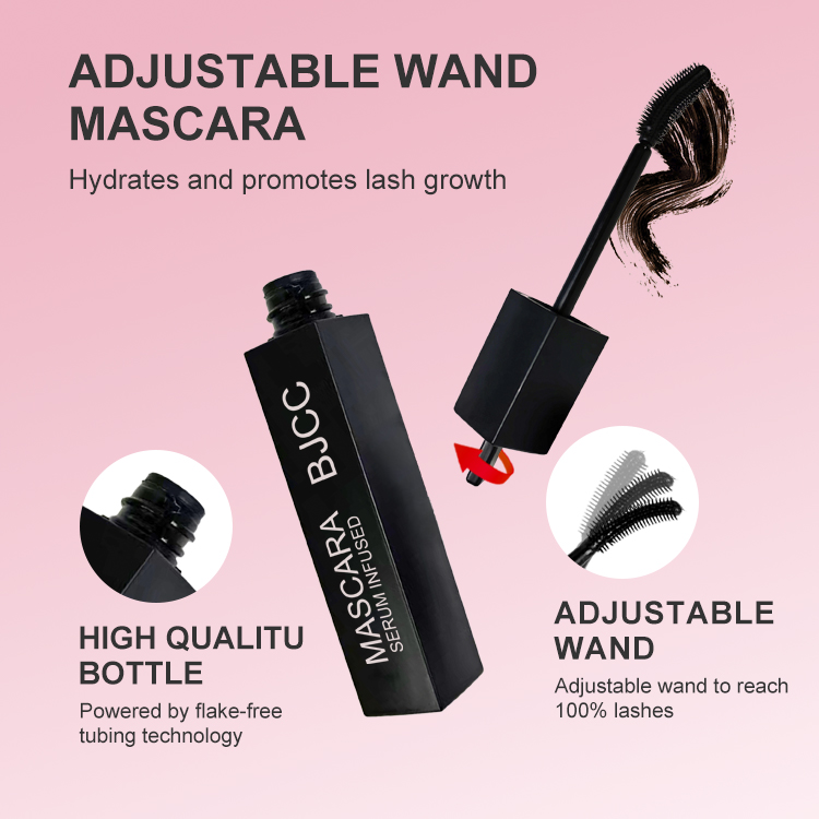 Cosmetic Private Label 3D Eyelash Lift Fiber Long Lasting Growth Serum Adjustable Mascara Waterproof Extra Volume Mascara